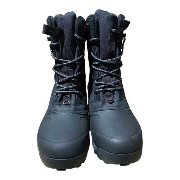 The North Face Boots Mens 13 Black Leather Chilkat V 400 Insulated WP Snow Gorp - Picture 3 of 12